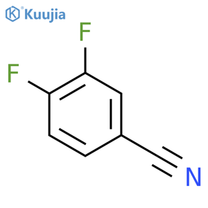 3,4-Difluorobenzonitrile structure