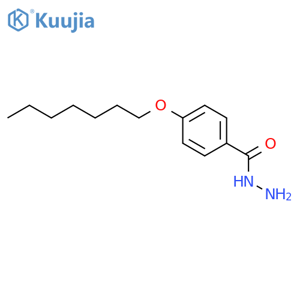 Benzoic acid, 4-(heptyloxy)-, hydrazide structure