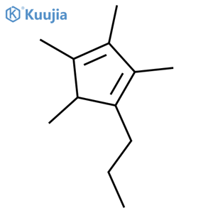 Tetramethyl(n-propyl)cyclopentadiene structure