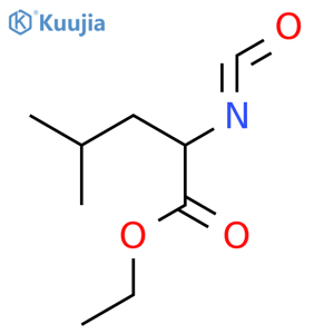 Ethyl 2-isocyanato-4-methylvalerate structure