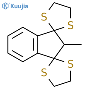 Dispiro[1,3-dithiolane-2,1'-[1H]indene-3'(2'H),2''-[1,3]dithiolane], 2'-methyl- (9CI) structure