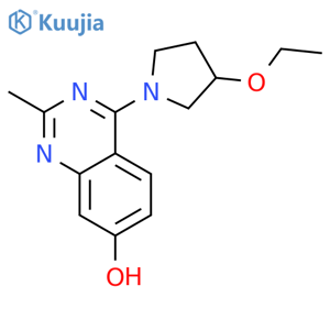 7-Quinazolinol, 4-[(3S)-3-ethoxy-1-pyrrolidinyl]-2-methyl- structure