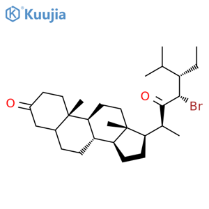 Stigmastane-3,22-dione, 23-bromo-, (23S)- structure