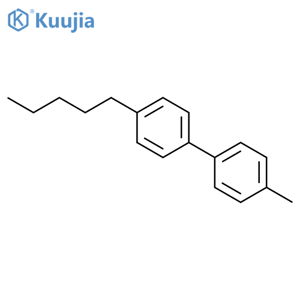 4-Methyl-4'-pentyl-1,1'-biphenyl structure