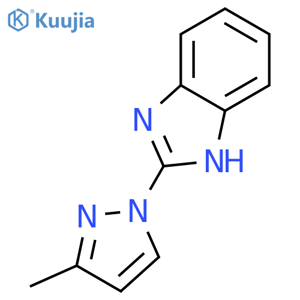 1H-Benzimidazole,2-(3-methyl-1H-pyrazol-1-yl)- structure