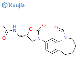 Acetamide,N-[[(5S)-3-(1-formyl-2,3,4,5-tetrahydro-1H-1-benzazepin-8-yl)-2-oxo-5-oxazolidinyl]methyl]- structure