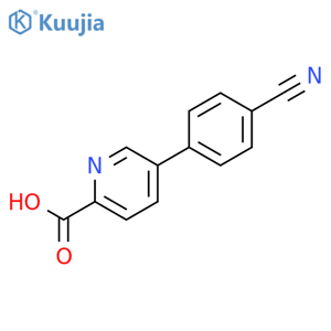 5-(4-Cyanophenyl)picolinic acid structure