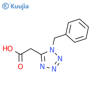 1H-Tetrazole-5-acetic acid, 1-(phenylmethyl)- structure