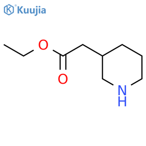 Ethyl 2-(piperidin-3-yl)acetate structure