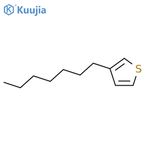 3-Heptylthiophene structure