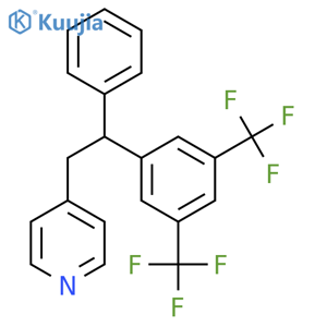 Pyridine, 4-[(2S)-2-[3,5-bis(trifluoromethyl)phenyl]-2-phenylethyl]- structure