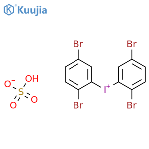 Iodonium, bis(2,5-dibromophenyl)-, sulfate (1:1) structure