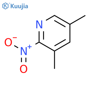 Pyridine,3,5-dimethyl-2-nitro- structure