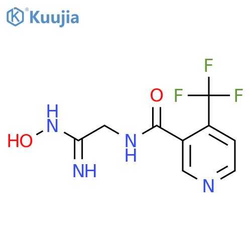 3-Pyridinecarboxamide,N-[2-(hydroxyamino)-2-iminoethyl]-4-(trifluoromethyl)- structure