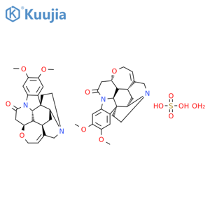 Brucine sulfate hydrate structure