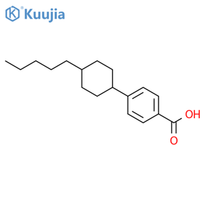 4-(trans-4-Pentylcyclohexyl)benzoic acid structure