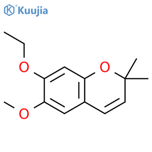 2H-1-Benzopyran,7-ethoxy-6-methoxy-2,2-dimethyl- structure