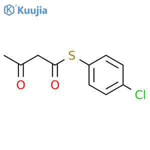 Butanethioic acid, 3-oxo-, S-(4-chlorophenyl) ester structure