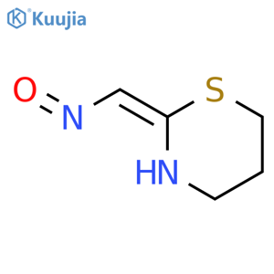 4H-1,3-Thiazine-2-carboxaldehyde,5,6-dihydro-, oxime, (Z)- (9CI) structure