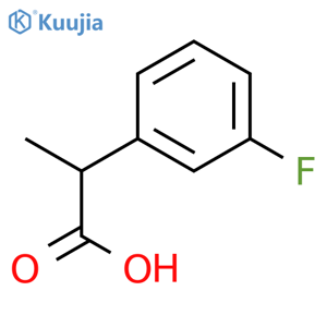 2-(3-Fluorophenyl)propanoic acid structure