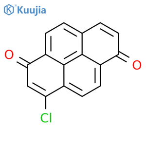 1,6-Pyrenedione, 3-chloro- structure