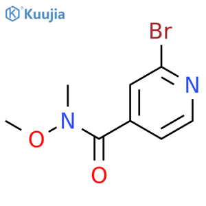 4-Pyridinecarboxamide, 2-bromo-N-methoxy-N-methyl- structure