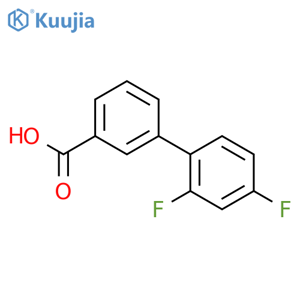 3-(2,4-Difluorophenyl)benzoic acid structure