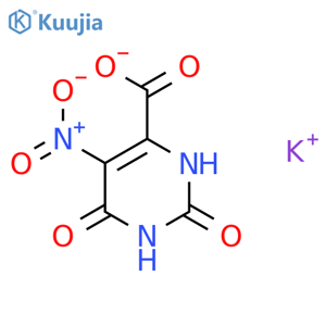 Potassium 1,2,3,6-tetrahydro-5-nitro-2,6-dioxopyrimidine-4-carboxylate structure