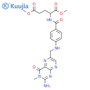 L-Glutamic acid,N-[4-[[(2-amino-3,4-dihydro-3-methyl-4-oxo-6-pteridinyl)methyl]amino]benzoyl]-, dimethyl ester (9CI) structure