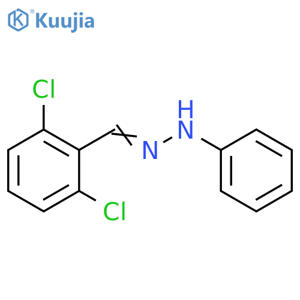 Benzaldehyde, 2,6-dichloro-, 2-phenylhydrazone structure