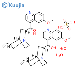 Quinidine sulfate dihydrate structure