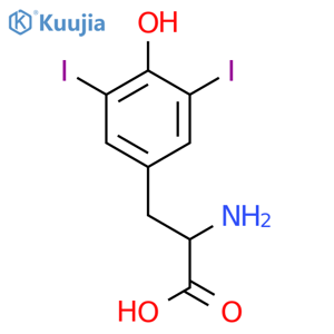 3,5-Diiodo-DL-tyrosine structure