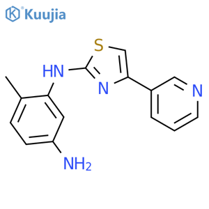 6-methyl-N1-4-(pyridin-3-yl)-1,3-thiazol-2-ylbenzene-1,3-diamine structure