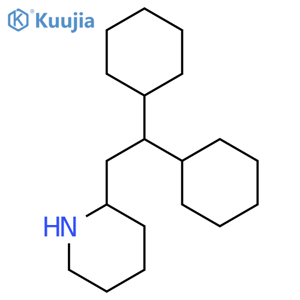 2-(2,2-dicyclohexylethyl)piperidine structure