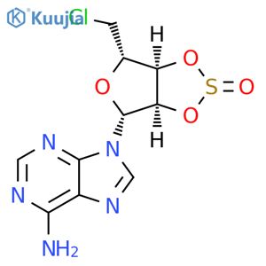 9H-Purin-6-amine, 9-[(3aR,4R,6S,6aR)-6-(chloromethyl)tetrahydro-2-oxidofuro[3,4-d]-1,3,2-dioxathiol-4-yl]- structure