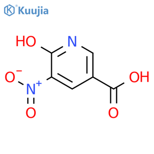 6-hydroxy-5-nitro-pyridine-3-carboxylic acid structure