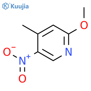 2-Methoxy-4-methyl-5-nitropyridine structure