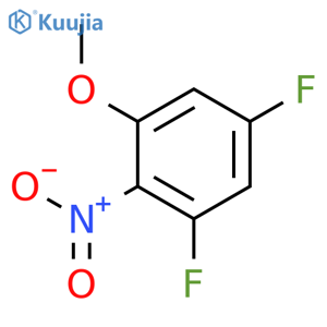 1,5-Difluoro-3-methoxy-2-nitrobenzene structure