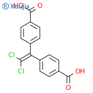 Benzoic acid, 4,4'-(dichloroethenylidene)bis- structure