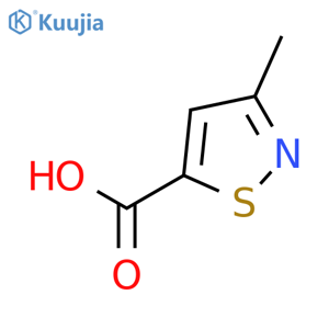 3-methyl-1,2-thiazole-5-carboxylic acid structure