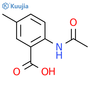 2-Acetamido-5-methylbenzoic acid structure