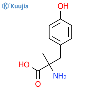 α-Methyl-D-tyrosine structure