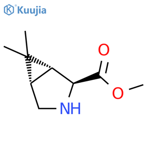 3-Azabicyclo[3.1.0]hexane-2-carboxylicacid,6,6-dimethyl-,methylester,(1R,2S,5S)-(9CI) structure