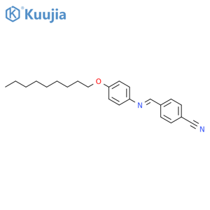 Benzonitrile,4-[[[4-(nonyloxy)phenyl]imino]methyl]- structure