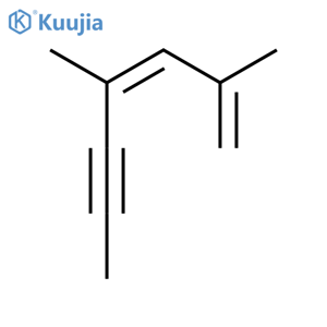 1,3-Heptadien-5-yne, 2,4-dimethyl-, (Z)- structure