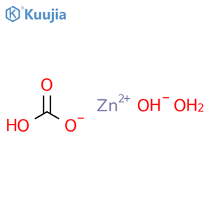 Zinc hydrogen carbonate hydroxide hydrate structure