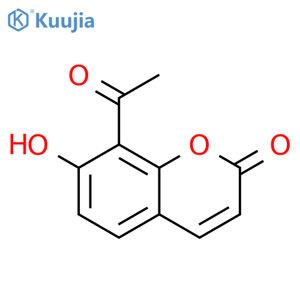 8-Acetyl-7-hydroxycoumarin structure