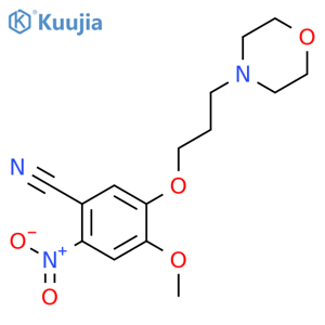 4-Methoxy-5-3-(morpholin-4-yl)propoxy-2-nitrobenzonitrile structure