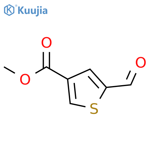 Methyl 5-formylthiophene-3-carboxylate structure