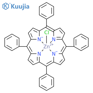 (SP-5-12)-Chloro[5,10,15,20-tetraphenyl-21H,23H-porphinato(2-)-κN21,κN22,κN23,κN24]zincate(1-) structure